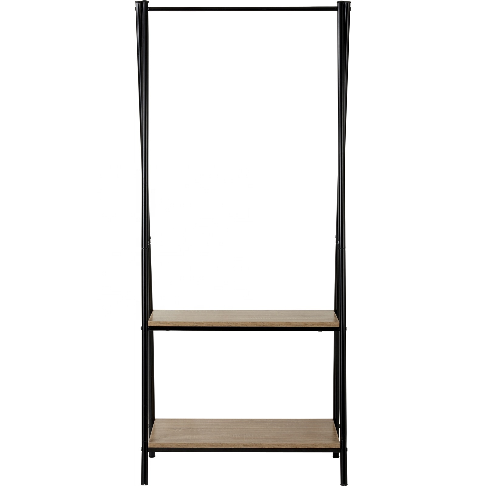 Simple Garment rack entryway shoe bench storage shelf 2-Tier Multipurpose Coat Hat Metal Rack Hanger