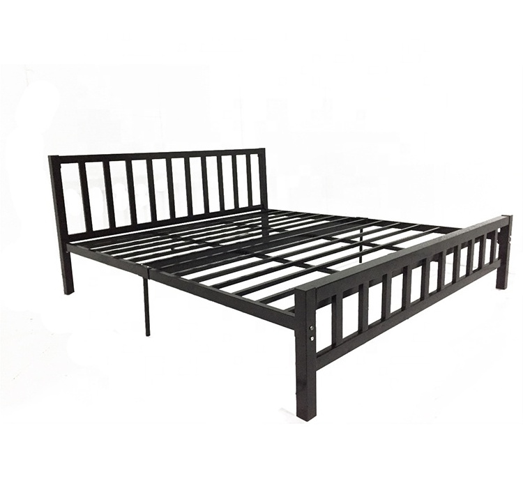 Durable Metal Bed with Squared tube Multiple Sizes simple style for Home Bedroom Furniture DB-903