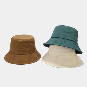 Simple Casual Custom High Quality Patch Embroidered Printing Logo Bucket Hats Polyester Fishermen Outdoor Hat