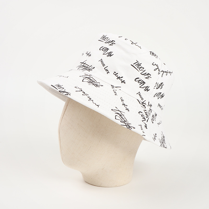 Fashion Designer Reversible Custom Logo All over Printed and Embroidered Cotton Fisherman Bucket Hat,bucket hat custom