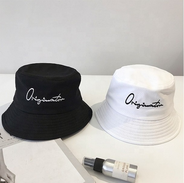 YKH Wholesale Custom Embroidery Logo custom design cotton winter fashion embroidered bucket hat with your own logo