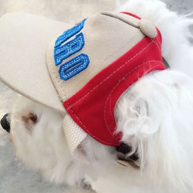 Pet Dog Caps Small Puppy Pets Summer Print Cap Dog Baseball Visor Hat Outdoor Accessories Sun Bonnet Cap