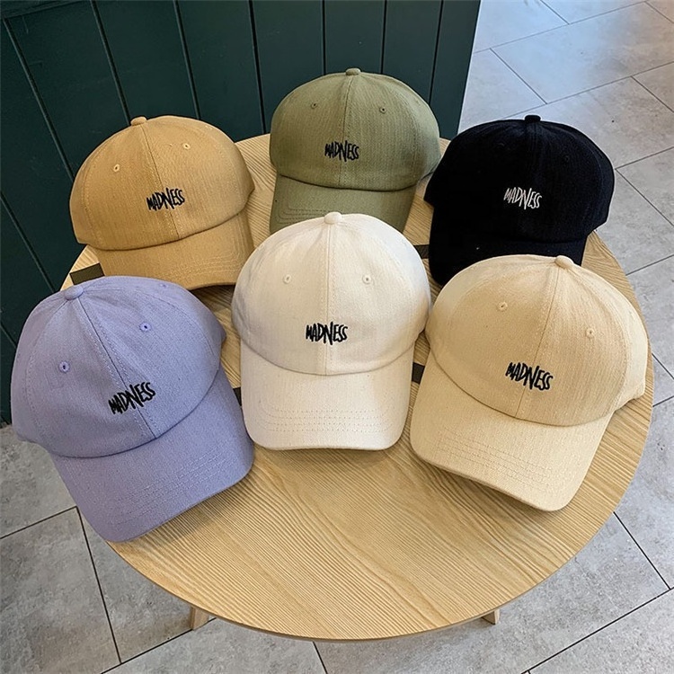 High Quality Custom Cotton Embroidery 6 Panel Dad Hat And Cap