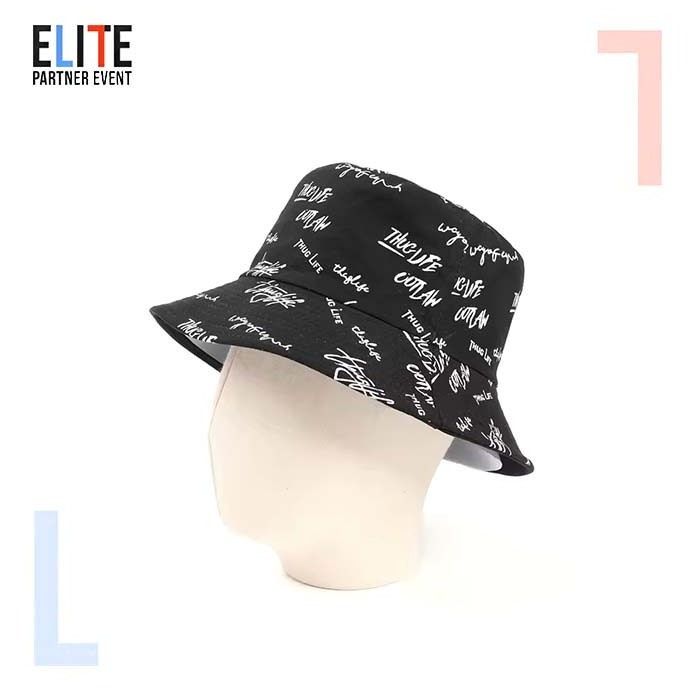 Fashion Designer Reversible Custom Logo All over Printed and Embroidered Cotton Fisherman Bucket Hat,bucket hat custom