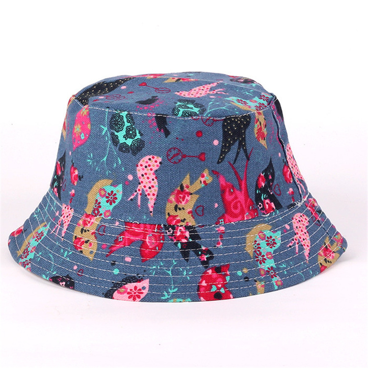 custom sublimation printing fishing bucket hat with string