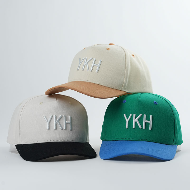 High Quality Customized 5-Panel Baseball Cap Full 3D Embroidery Adjustable Size Made of Cotton and Polyester for Man