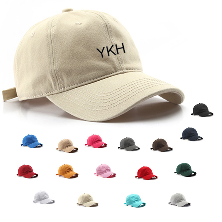 Factory Cheap Baseball Cap Men High Custom Logo Plain Gorras 6 Panel Brim Fitted Sports Dad Hats