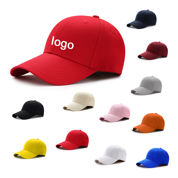 Factory Cheap Baseball Cap Men High Custom Logo Plain Gorras 6 Panel Brim Fitted Sports Dad Hats