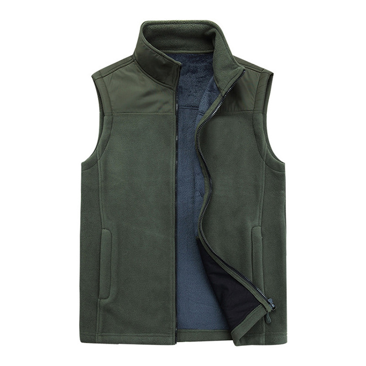 Warm Blue Weighted Vest Work Men Outdoor Customized 4-Way Spandex Winter Sleeveless softshell Custom Vest