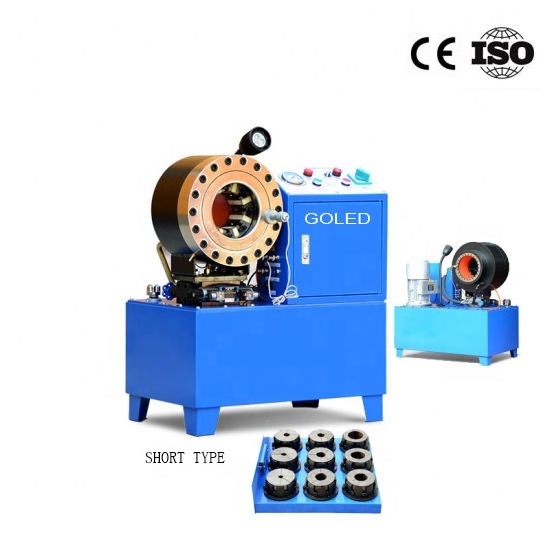 Portable 12V/24V battery hydronic hose crimping machine high quality steering hose crimping pressing machine