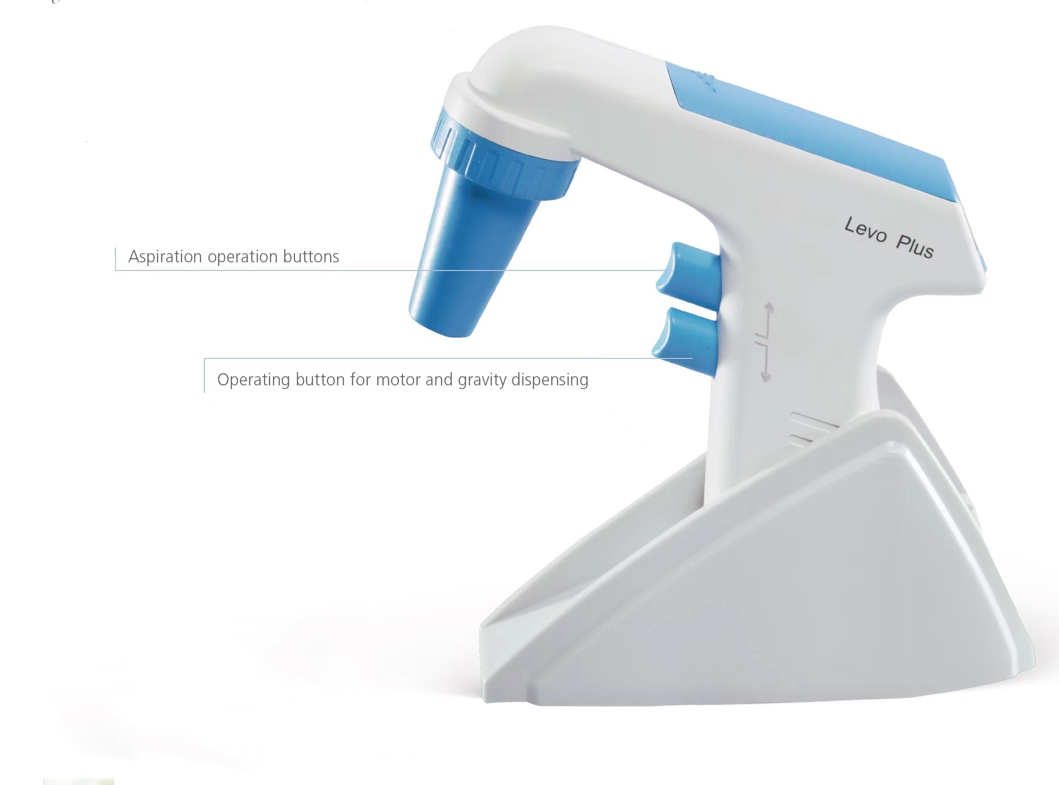 Hot Selling OEM Laboratory Use  Rubber Pipette Filler LCD Display Battery Status and Pipetting Speed Pipette Filler