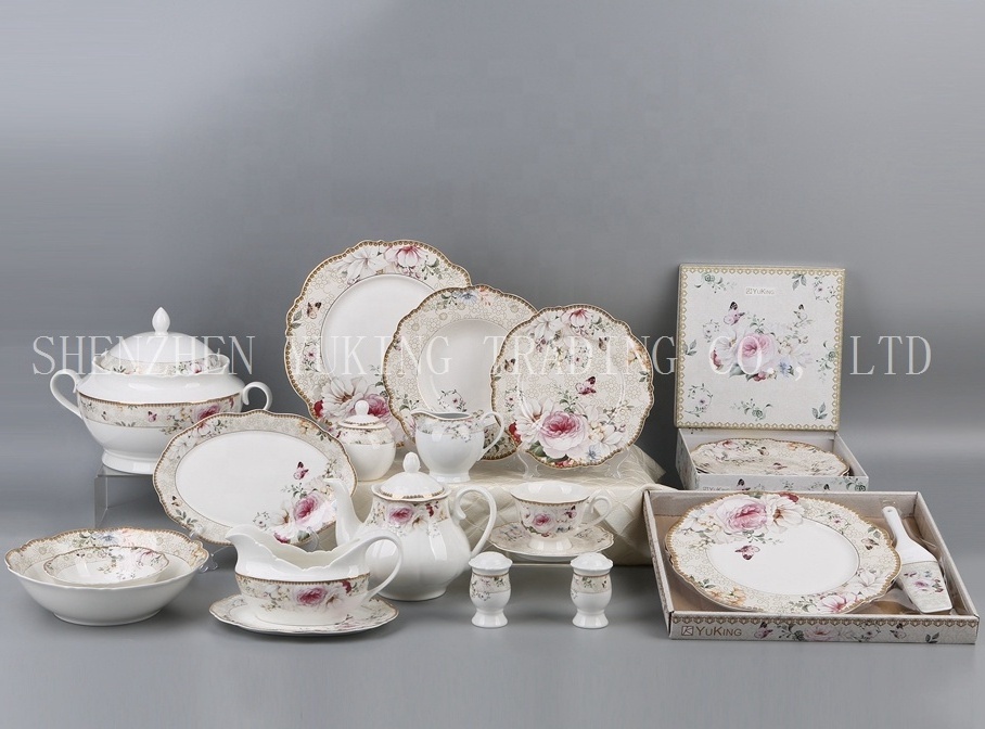 Hot sale New bone china dinner set