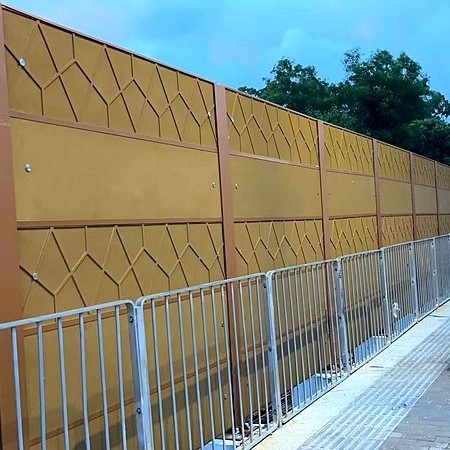 Factory wholesale of sound barriers for road soundproof traffic Sound Acoustic residential Noise Barrier wall panel acoustic