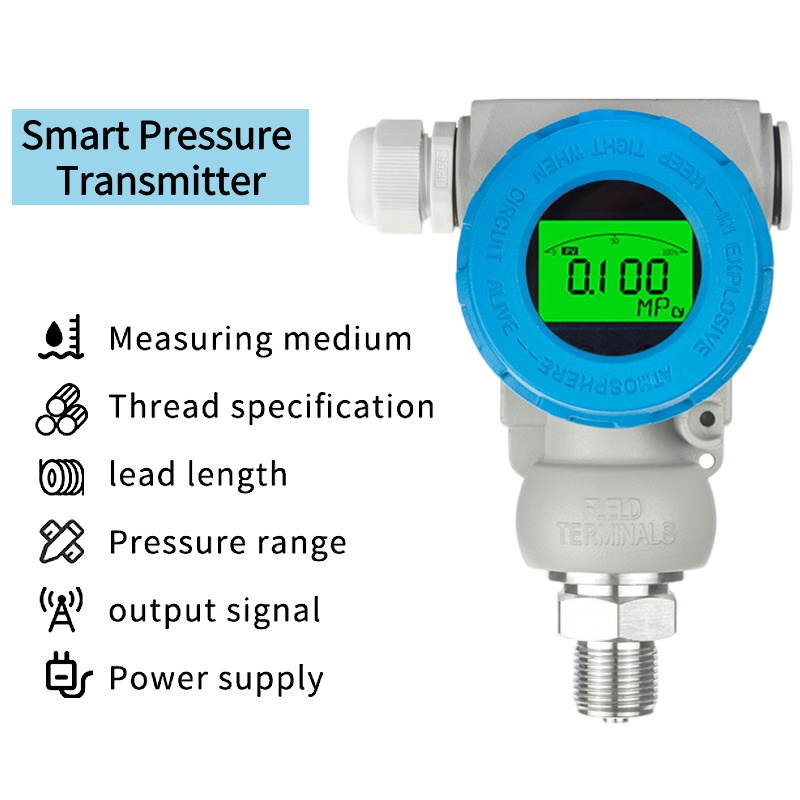 2088 LCD Digital Silicon Piezoresistive Sensor 0-10v 0-100MPa Water Supply Medical Equipment Pressure Transmitter Transducer