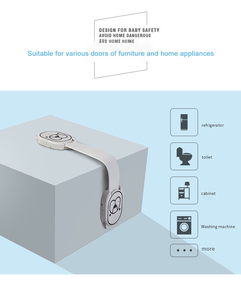 Cabinet Locks for Babies, Baby Proofing Cabinets for Fridge Latches Drawers Dishwasher Cupboard, Child Safety Locks