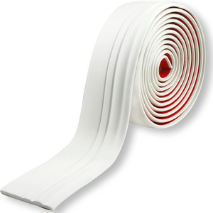 Flexible Baseboard Molding Trim, Peel and Stick Rubber Wall Base, 16.4 Feet Cove Base Moulding,Caulk Strip Trim