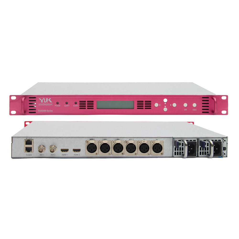 Live TV Streaming Low Latency HEVC MPEG4 Encoding Live Stream M3U8 SRT RTMP Video Encoder