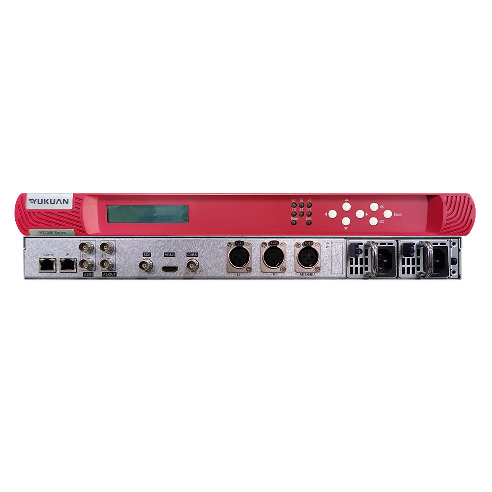 YUK2000-1 Digital CATV Headend System MPEG4 H264 MPEG2 One Channel SDI HD MI Encoder to IP ASI Encoder HD Encoder