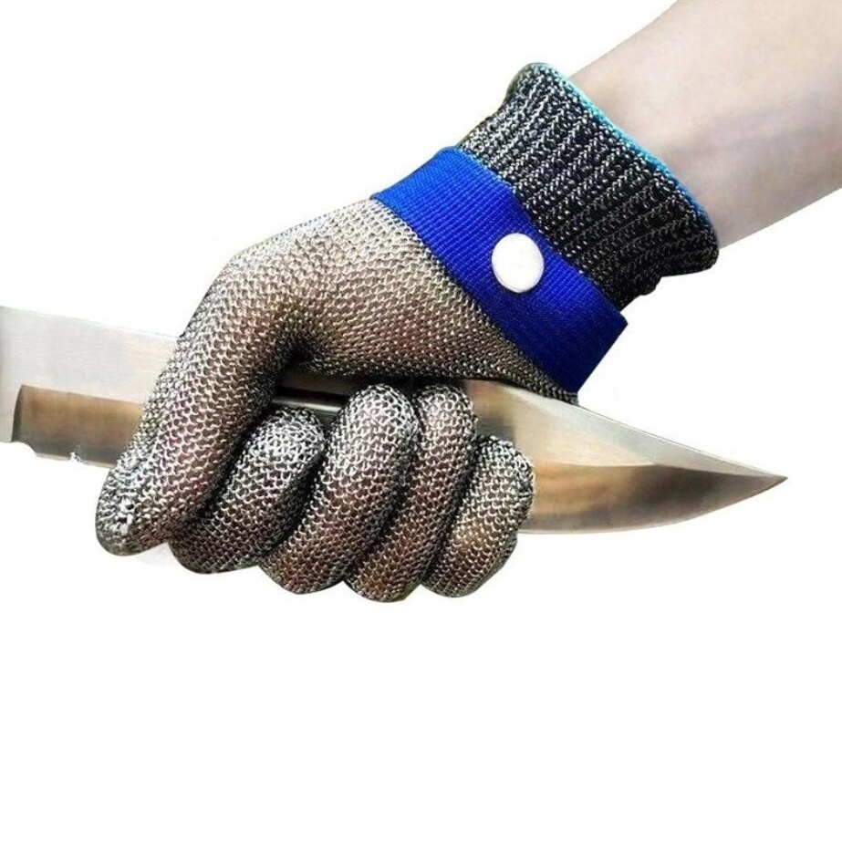 Yulan CR111 Butcher Stainless Steel Gloves Stainless Steel Ring Mesh Gloves Ring Knitted Gloves