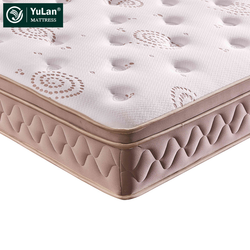 Knitted Fabrics Layers Memory Foam Inflatable Pocket Spring Bed Mattresses Toppers in Box