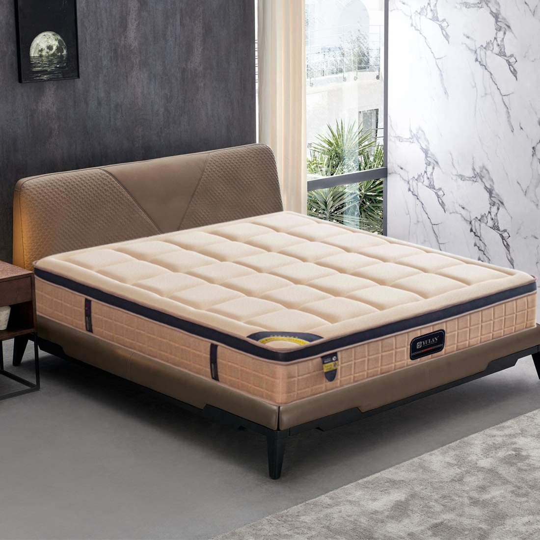 Premium Queen Size Mattress Apartment Removable Cover Latex Foam Mattress For Bedding