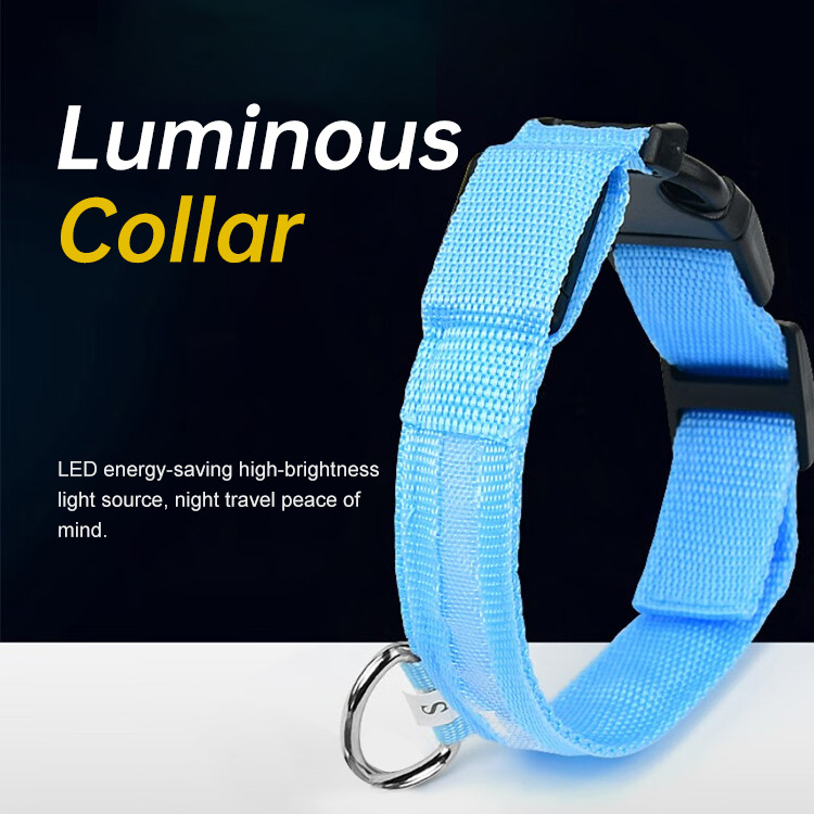 LED Lights Dog Pets Collars Adjustable silicone Glow multicolor Pet Dog Cat Puppy Safe Luminous Flashing Necklace Pet Supplies