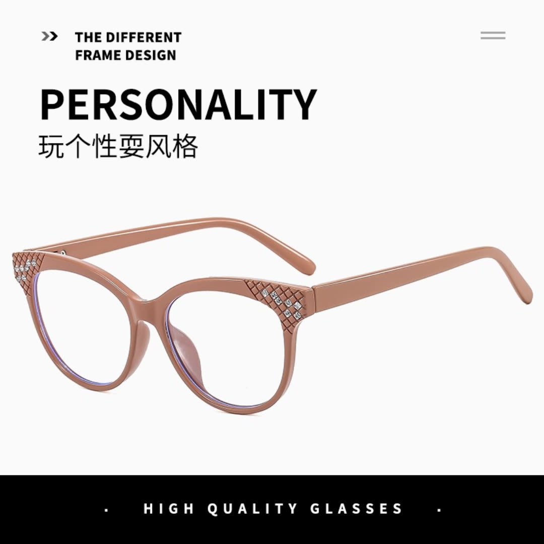 Factory hot sales Optical Glasses Eyewear Plastic Round Face  Sunglasses For Computer Bluelight Blocking Eyeglasses