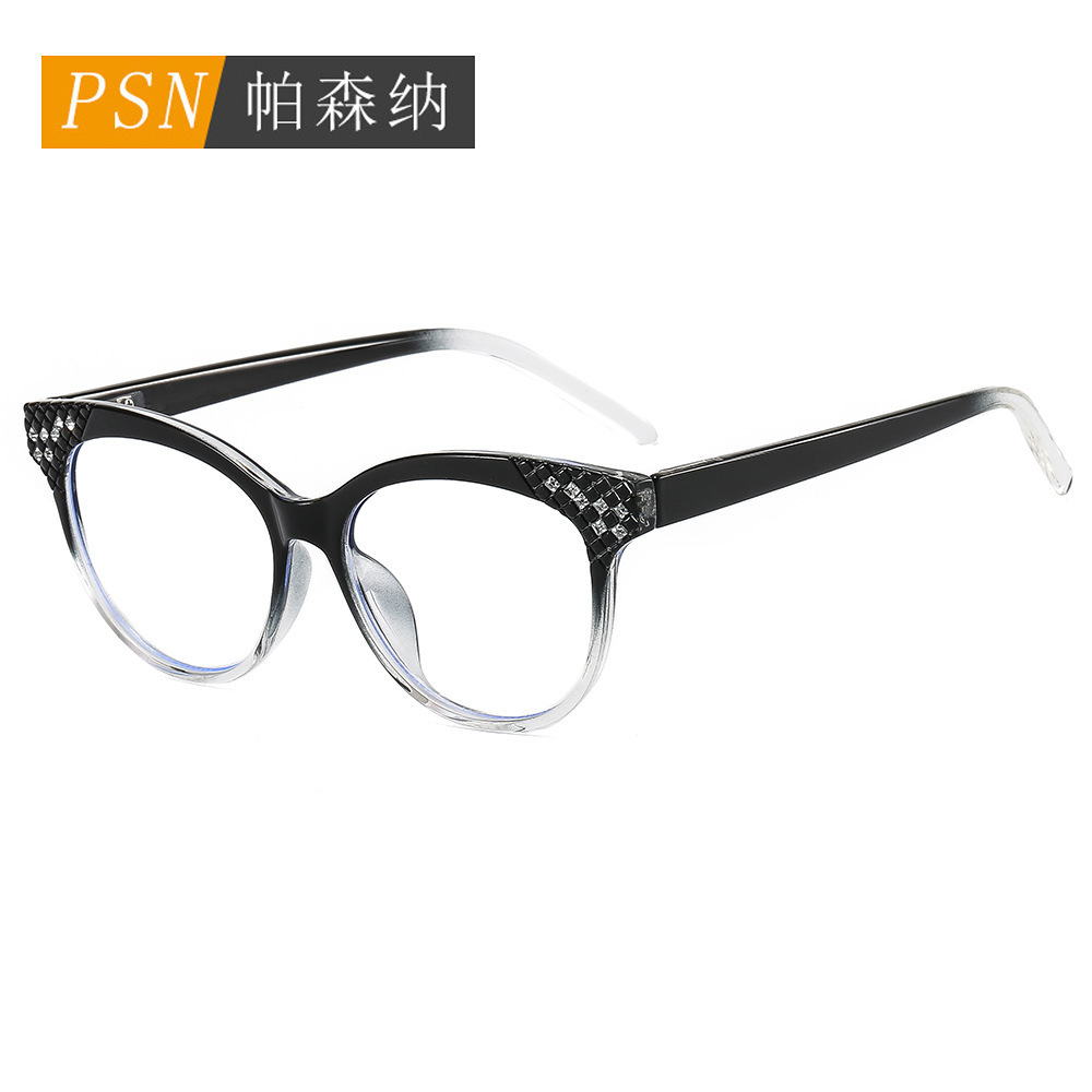 Factory hot sales Optical Glasses Eyewear Plastic Round Face  Sunglasses For Computer Bluelight Blocking Eyeglasses