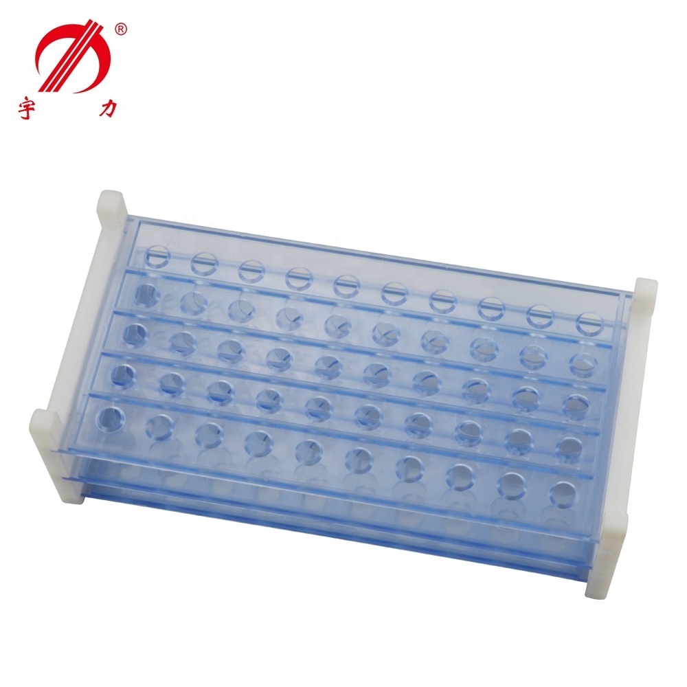 Lab Plastic Test Tube Rack 50 well for Dia 13 16 18mm Tube