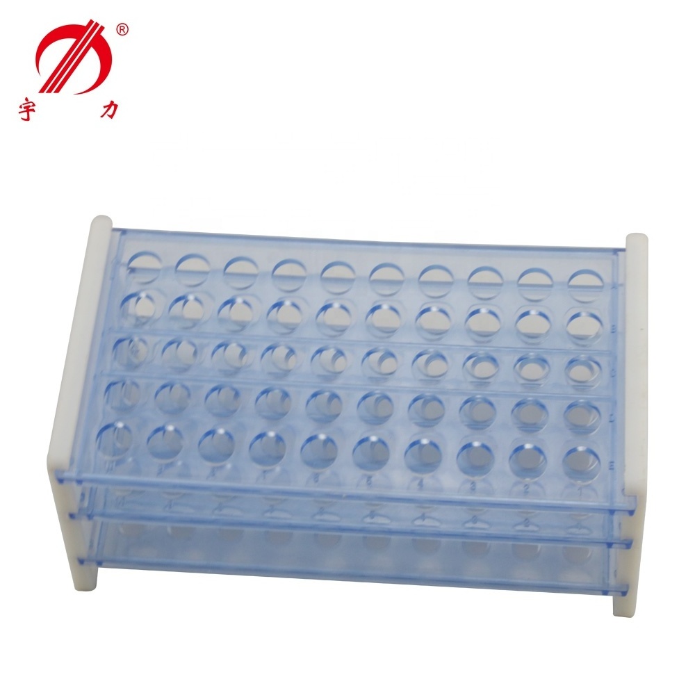 Lab Plastic Test Tube Rack 50 well for Dia 13 16 18mm Tube