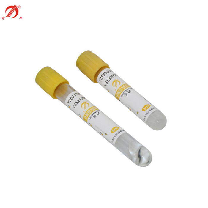 medical disposable consumable yellow separating gel blood tube Lab hospital