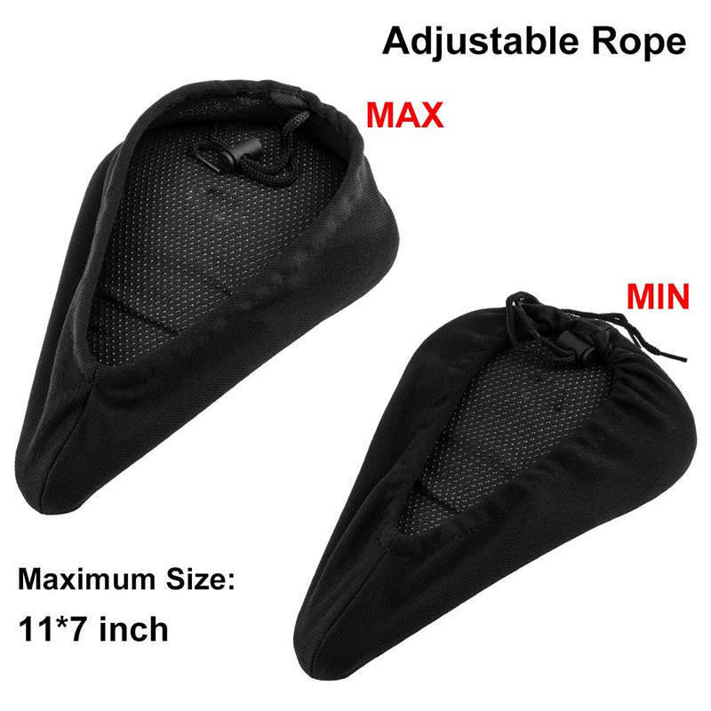 Hot Selling Comfortable Soft Endurable Silicone Thicken Extra Comfort Ultra Gel Pad Cushion Cover Bike Seat Cover