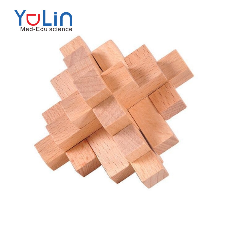 Children's educational toys Chinese traditional culture mortise and tenon structure  Luban lock