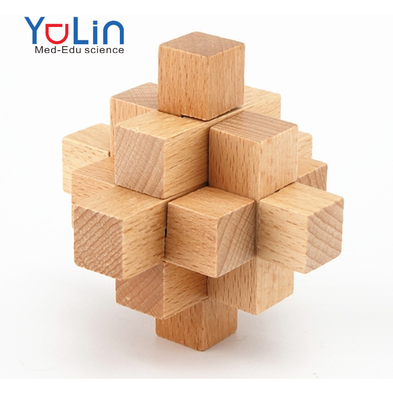 Children's educational toys Chinese traditional culture mortise and tenon structure  Luban lock