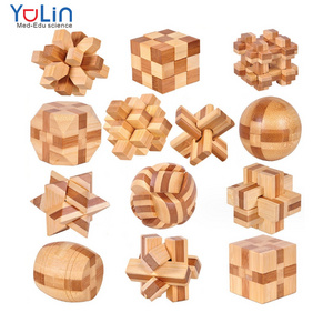 Children's educational toys Chinese traditional culture mortise and tenon structure  Luban lock