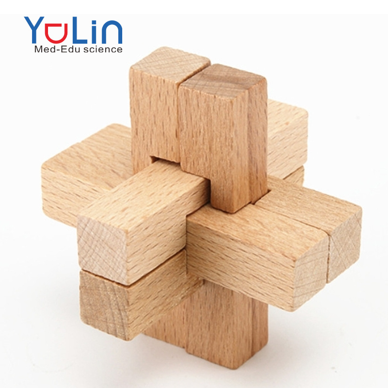 Children's educational toys Chinese traditional culture mortise and tenon structure  Luban lock