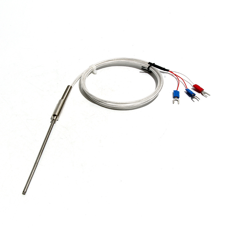 K/J/PT100 type Flexible Thermocouple Sensor Probe with Insulated High Temperature Lead Wire