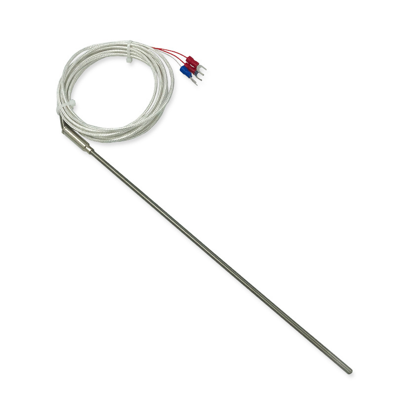 K/J/PT100 type Flexible Thermocouple Sensor Probe with Insulated High Temperature Lead Wire