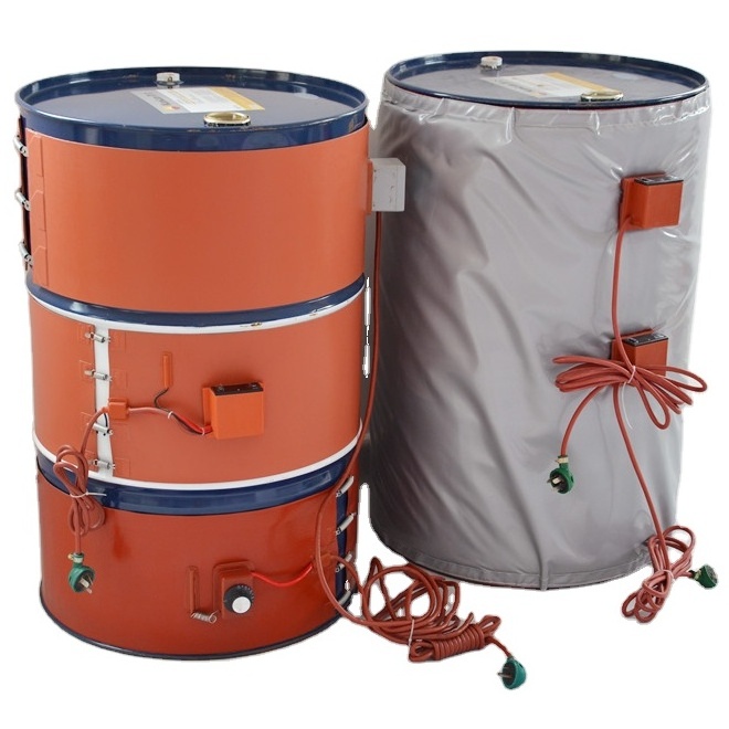 Flexible Silicone Oil Drum Heater Silicon Rubber Heater With Digital Thermostat 55 Gallon 200L Drums