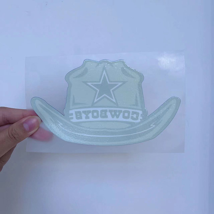 Custom High Quality Cowboys dtf transfers designs plastisol ready to press clear film printable heat transfer vinyl for t shirts