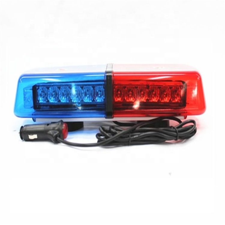 factory price flashing high power LED red blue cover Magnetic LED min light bar