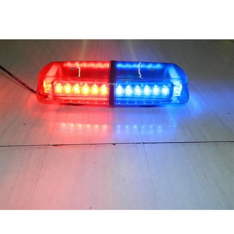 factory price flashing high power LED red blue cover Magnetic LED min light bar