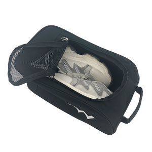 Cheap Promotional Sport Soccer Or Basketball Or Golf Gym Outdoor Shoes Bag With Zipper Closure Shoe Bag Mesh Shoe Bag