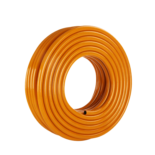 8mm orange  high pressure  braided   lpg  flexible pvc gas hose