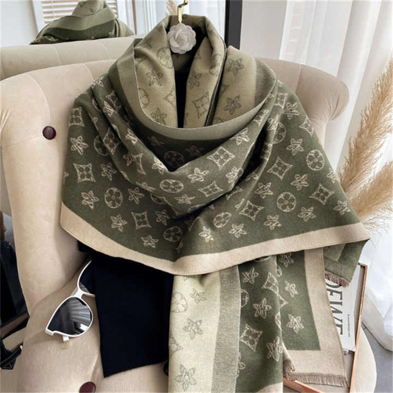 Hot Sale Ladies Winter Warm Cashmere Shawls Pashmina Scarf Luxury Women Designer Scarves