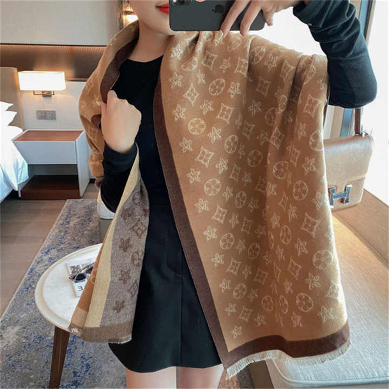 Hot Sale Ladies Winter Warm Cashmere Shawls Pashmina Scarf Luxury Women Designer Scarves