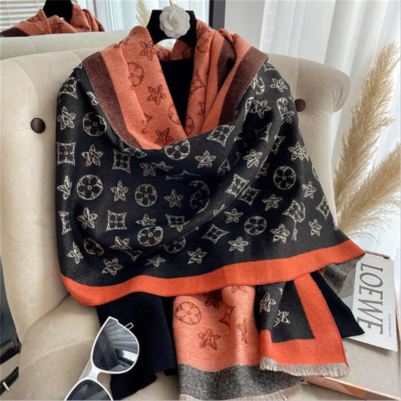 Hot Sale Ladies Winter Warm Cashmere Shawls Pashmina Scarf Luxury Women Designer Scarves