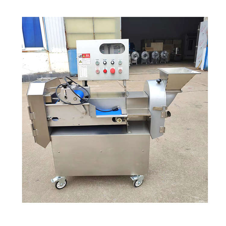 Electric Leafy Vegetable Cutter Machine Potato Chips Cutting Industrial Fruit and Vegetable Cutter Machine