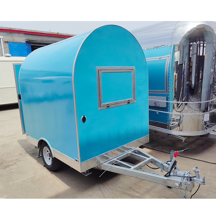 Wholesale Street Food Truck Beverage Vending Cart Outdoor Mobile Fast Food Trailer Customized Food Cart With Full Kitchen