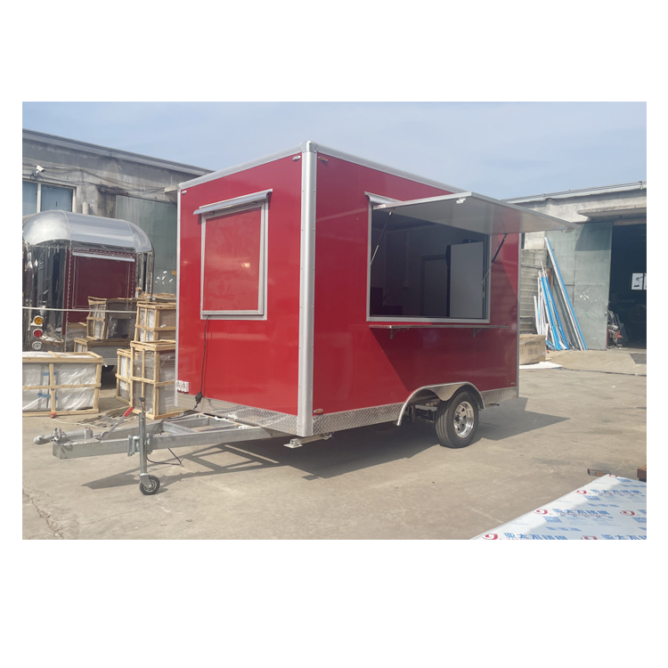 YUMAI New Model Restaurant Cater Truck Snack Food Trailer Custom Beach Mobile Trailer Bar With Oven Fryer